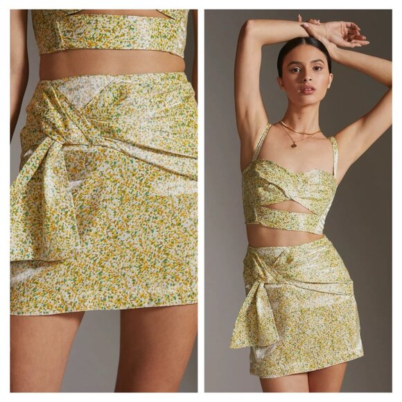 NWT Anthropologie & Sabina Musayev Fitted Mini Skirt - Picture 2 of 5